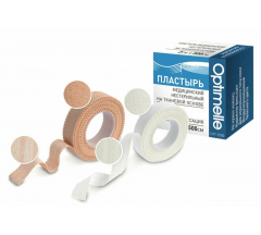 Пластырь мед. Оптимель 1.25х500 см на тканевой основе беж.
