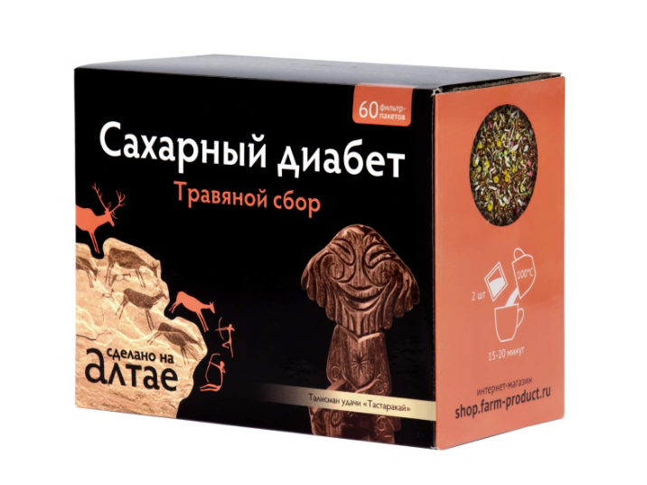Травяной сбор Сахарный диабет ф/п 1.5г № 60