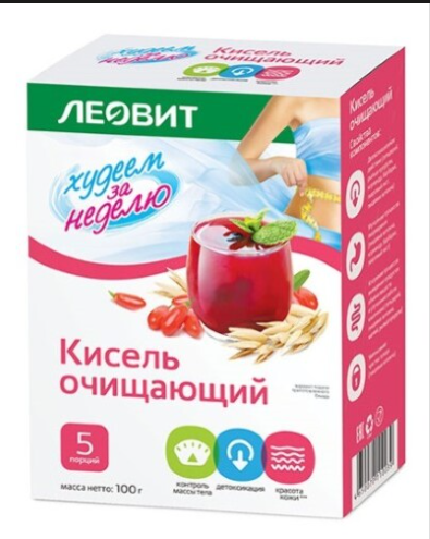 Диет. Кисель Леовит очищающий 20 г №5