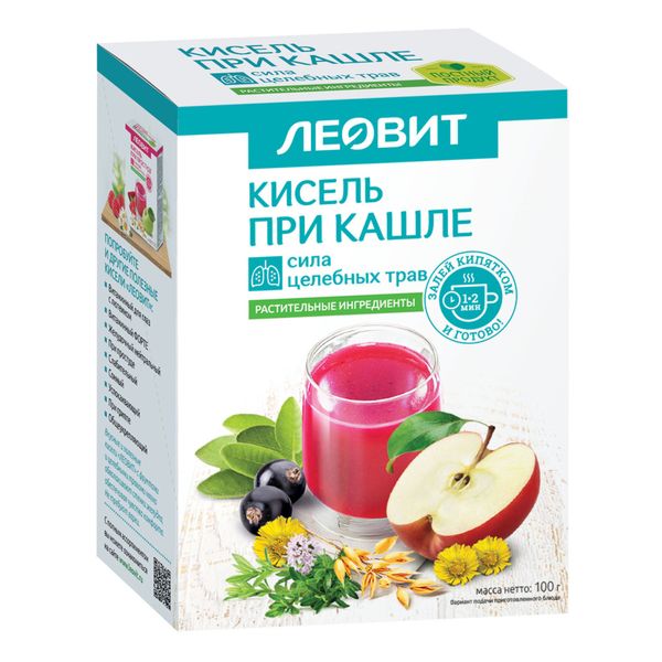 Диет. Кисель Леовит при кашле 20 г № 5