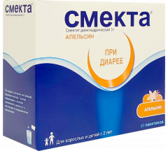 Смекта пор. для приг. сусп д/приема внутрь 3 г, 3.76 г № 20 апельсин