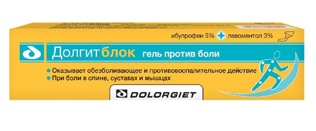 Долгитблок гель для нар. прим. 50+30 мг/г 50 г