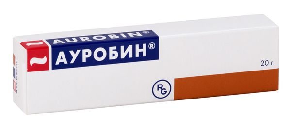 Ауробин мазь для местн. и нар. прим. 20+20+2 мг/г 20 г