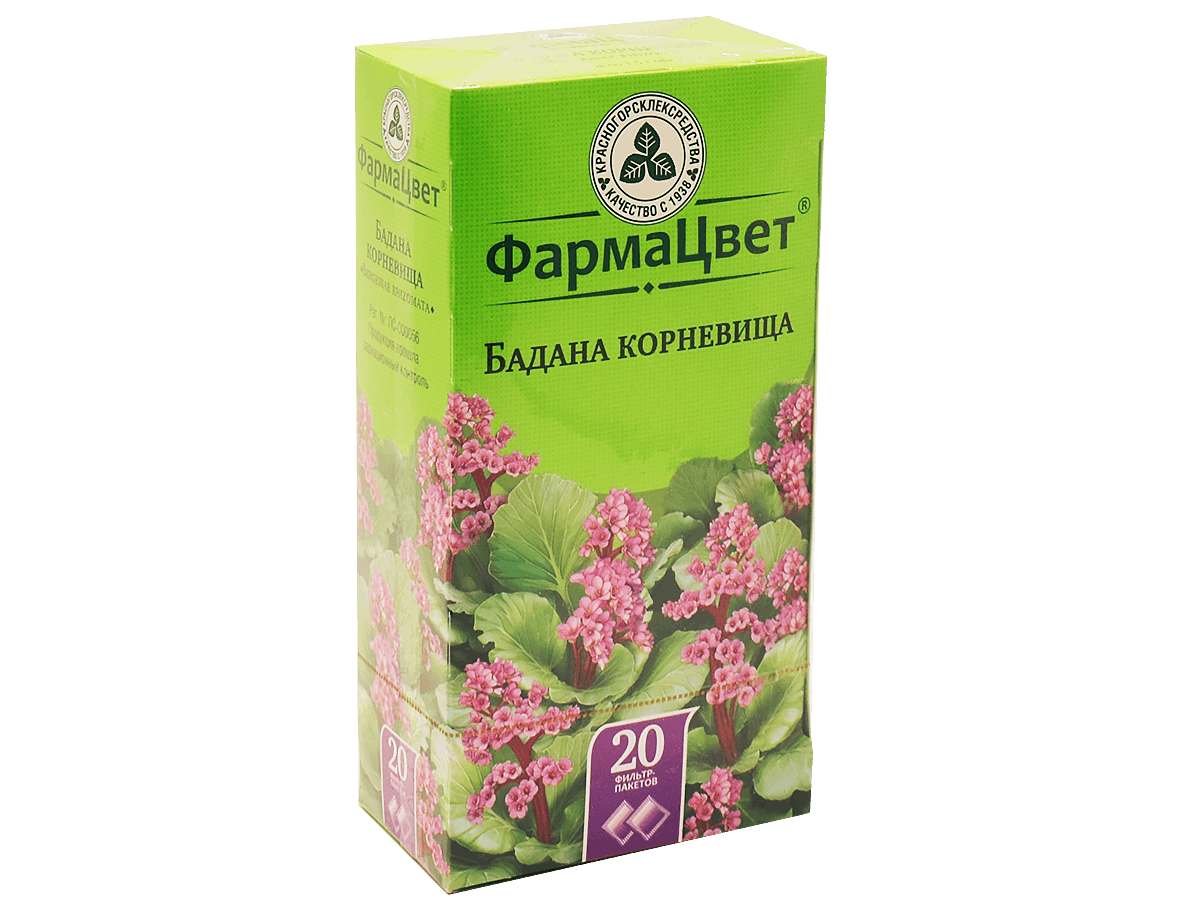 Бадана корневища порошок ф/п 1.5 г № 20