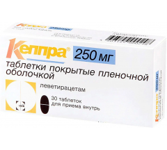 Кеппра табл. п.п.о. 250 мг № 30