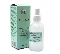 Аммиак р-р для нар. прим. и инг. 10 % 100 мл