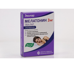 Мелатонин Эвалар табл. п.п.о. 3 мг № 20