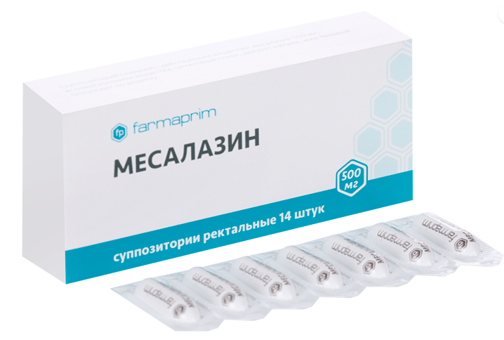 Месалазин супп. рект. 500 мг № 14