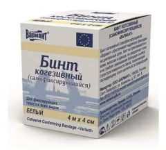 Бинт самофиксирующийся когезивный эласт. Клинса на полипроп. основе 4мх4см белый №1