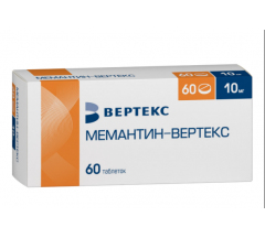 Мемантин-Вертекс табл. п.п.о. 10 мг № 60